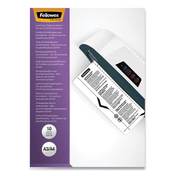 Fellowes® Laminator Cleaning Sheets, 3 To 10 Mil, 8.5" X 11", White, 10-pack freeshipping - TVN Wholesale